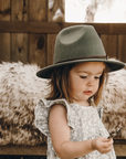 Olive Fedora Kids