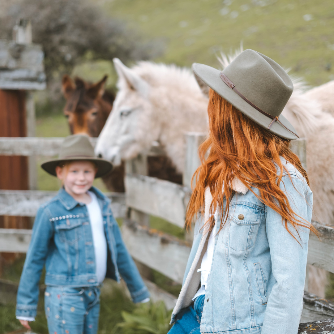 Olive Wide Brim Kids