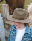 Olive Wide Brim Kids