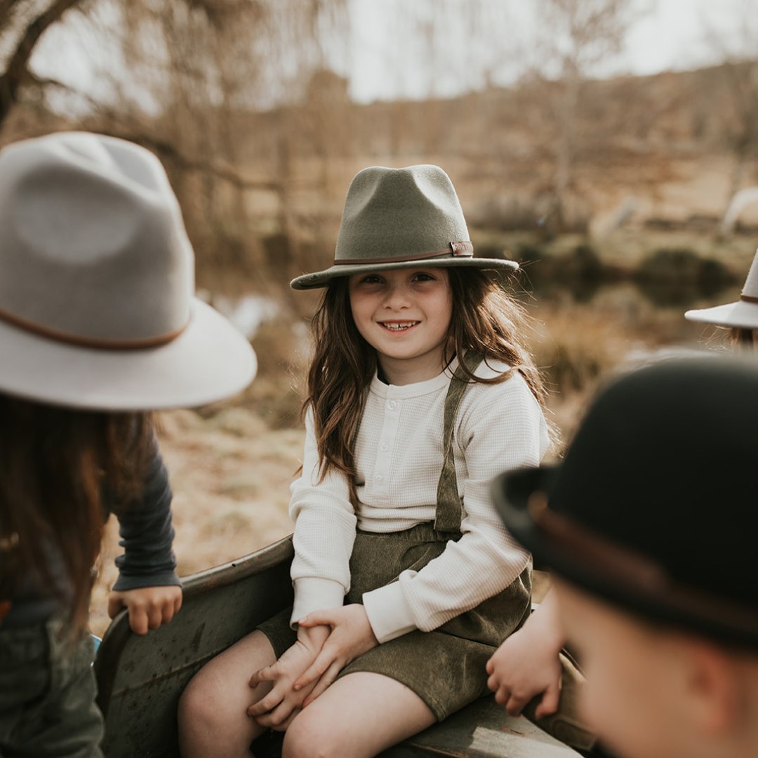 Olive Fedora Kids