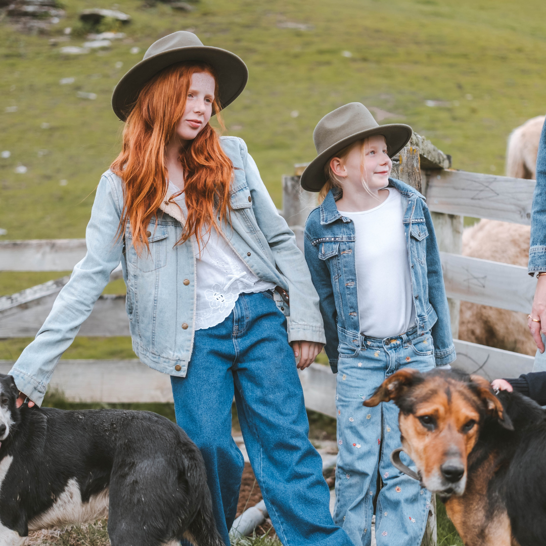 Olive Wide Brim Kids