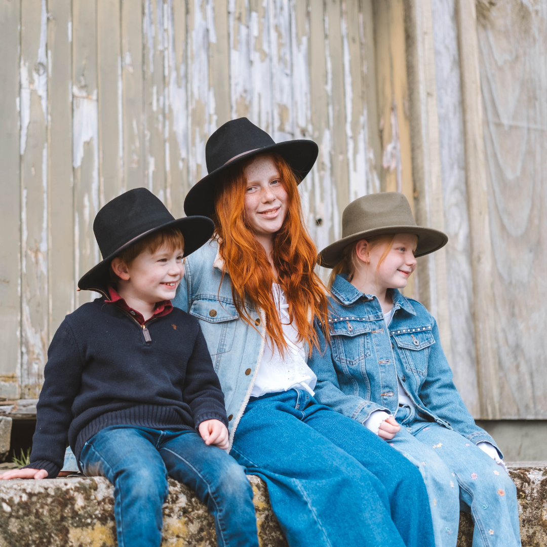 Black Wide Brim Kids