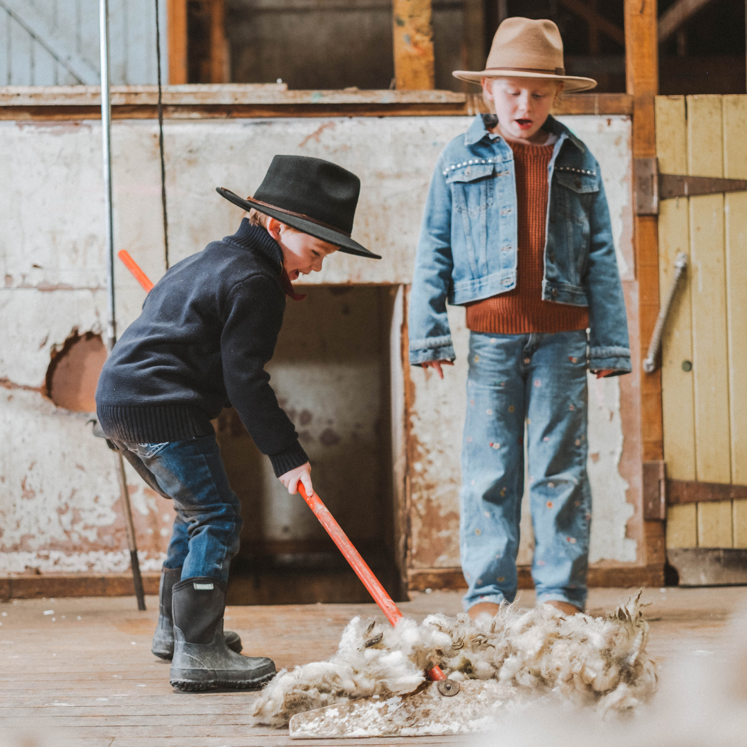 Black Wide Brim Kids