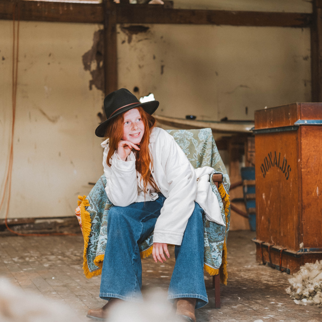 Black Wide Brim Kids