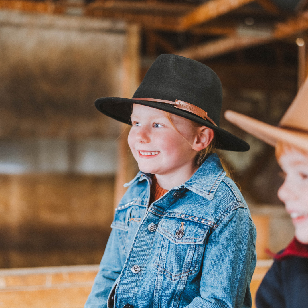 Black Wide Brim Kids