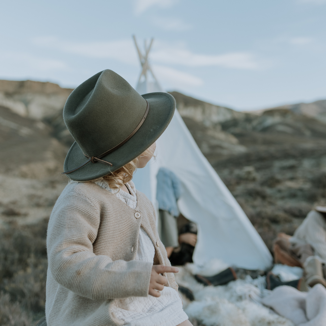 Olive Fedora Kids