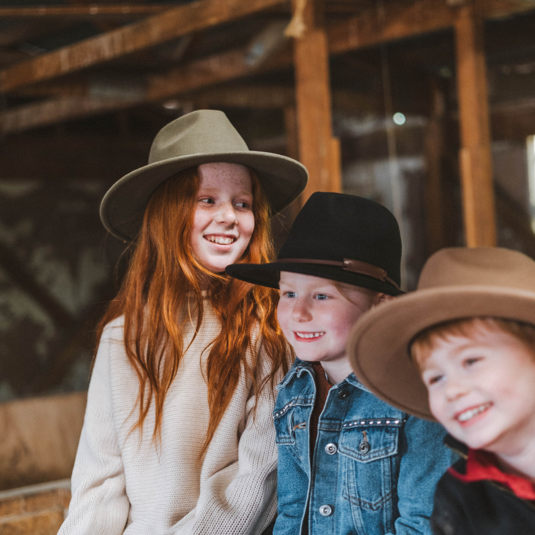 Olive Wide Brim Kids