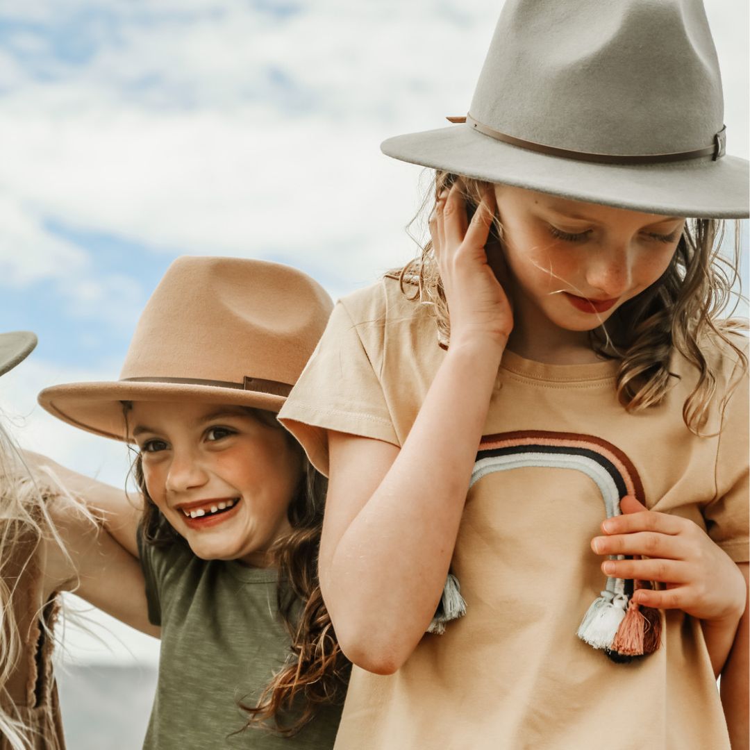 Grey Fedora Kids