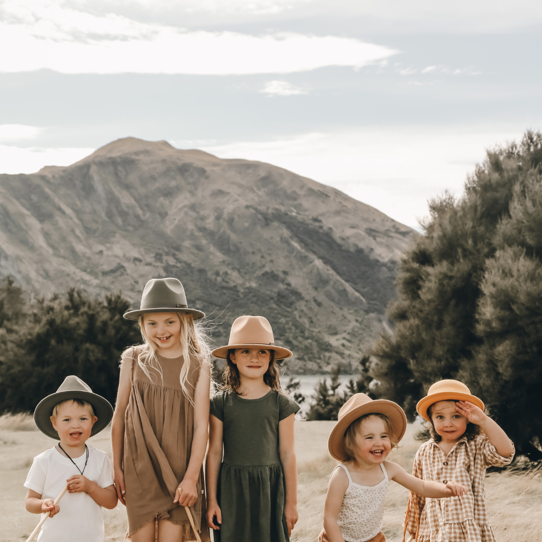 Tan Fedora Kids