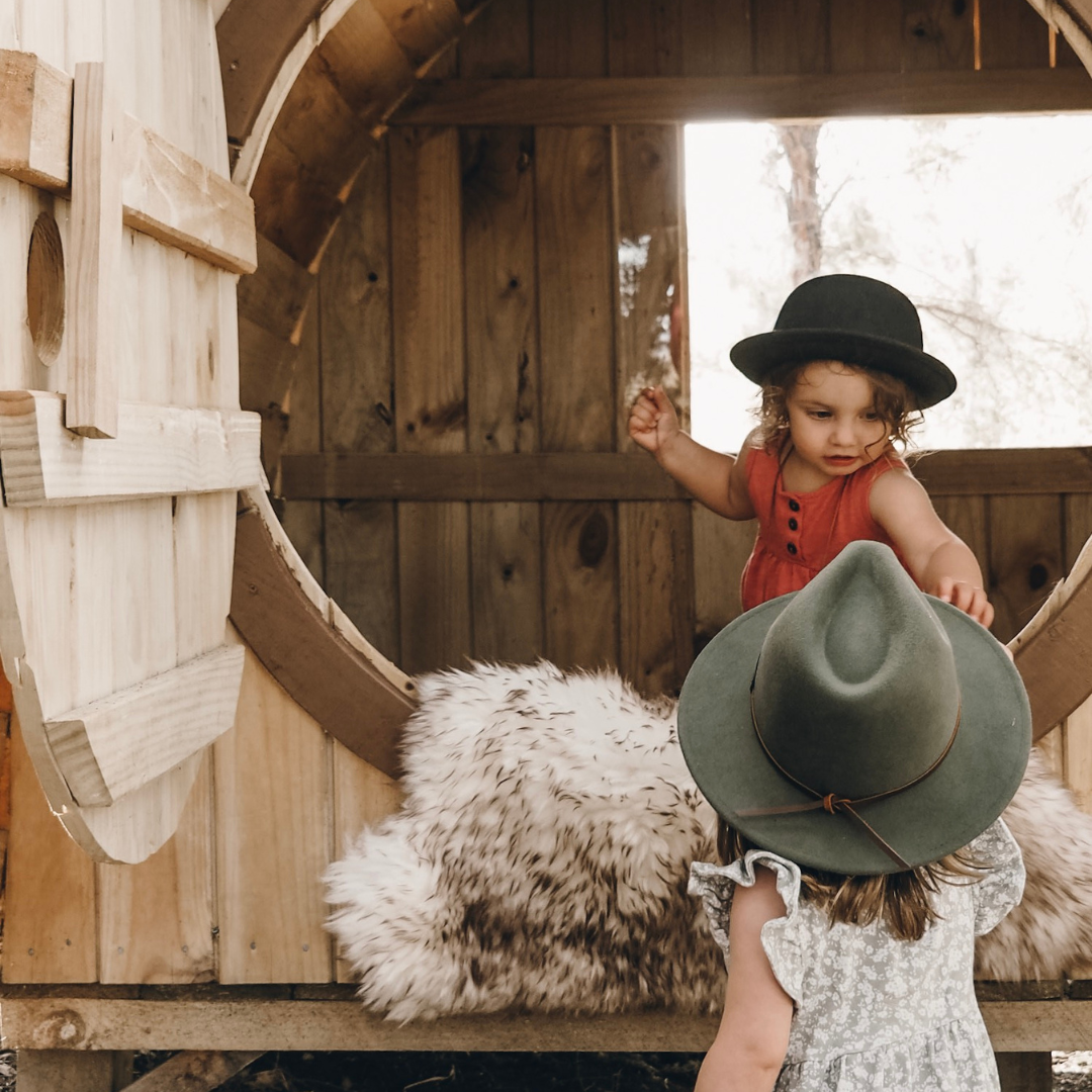 Olive Fedora Kids